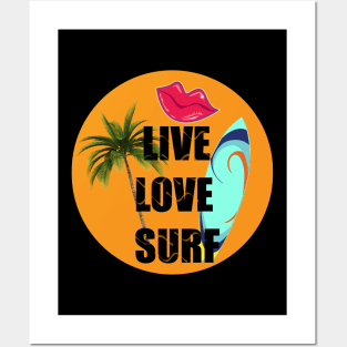 Live Love Surf Posters and Art